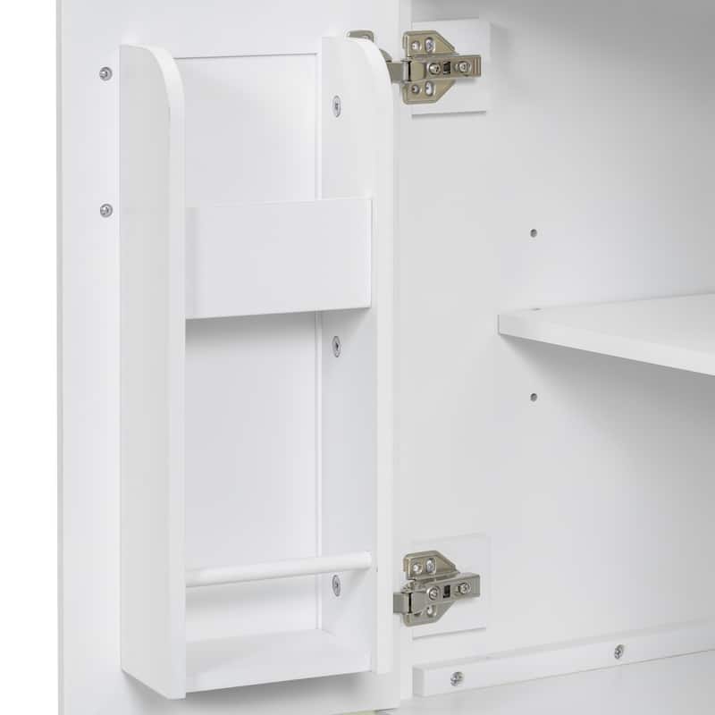 GDFStudio - Nova Wood & Ceramic Bathroom Vanity Cabinet with Single Sink