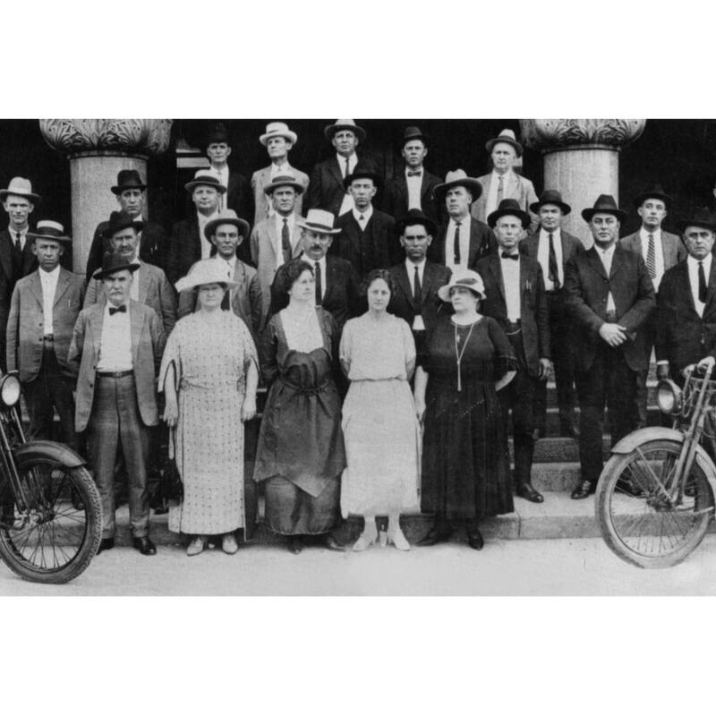 Dan Harston served as Dallas County Sheriff 1919-1924 Black and White Gallery Wrapped Canvas