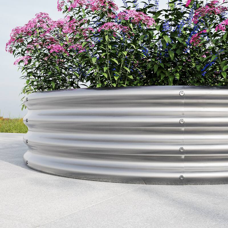 Round Raised Garedn Bed, Metal Raised Beds for Vegetables