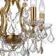 preview thumbnail 3 of 4, Filmore 4 Light Crystal Gold Mini-Chandelier - 17.5'' W x 12.5'' H