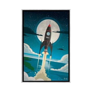 iCanvas "Rocket To The Moon" by IdeaStorm Studios Framed - Bed Bath ...