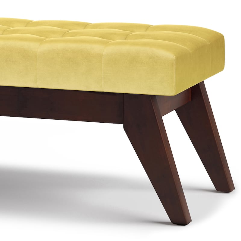 WYNDENHALL Tierney 40 inch Wide Mid Century Modern Rectangle Ottoman Bench