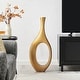 preview thumbnail 34 of 57, Trombone Modern Handmade Resin Vase 52" Tall - MatteBronze