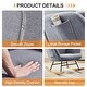 preview thumbnail 8 of 27, VECELO Rocking Chair Padded Seat with Pocket, Rocking Chair Nursery Rocker, Set of 1/2