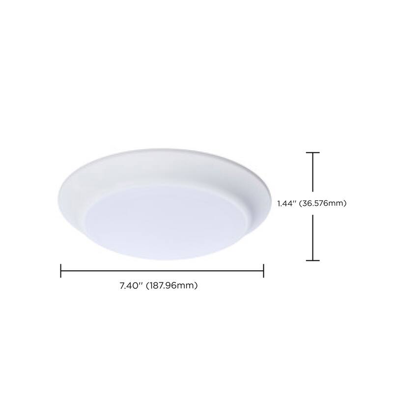 6.5 Watt 7 Inch LED Disk Light 27K/3K/35K/4K/5K CCT Selectable White