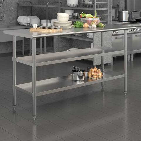 NSF Stainless Steel 18 Gauge Work Table