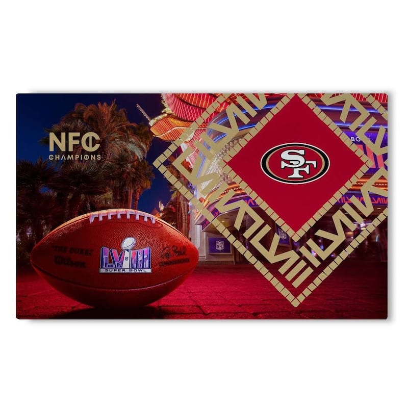 NFL San Francisco 49ERS SB58 Arrival Participant Washable Rug - 36in x 62in