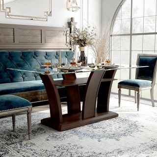 Furniture of America Bind Contemporary Cherry 72-inch Dining Table
