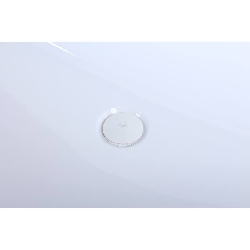 Timothy Soaking Rectangular Bathtub in Glossy White