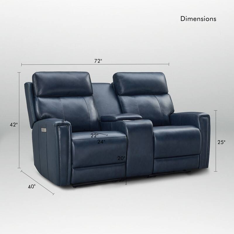 71.5'' Leather Zero Gravity Power Recliner Loveseat Sofa with Power Headrest, USB&USB-C Port