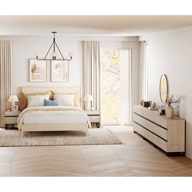 3-Piece Bedroom Furniture Set,Dresser & Chest With 18 Drawers for Bedroom, Bedroom Furniture Set
