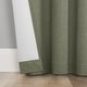 preview thumbnail 6 of 31, Sun Zero Treviso Linen Blend Magnetic Closure Total Blackout Back Tab 1-Piece Curtain Panel, Single Panel