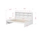 preview thumbnail 4 of 15, Full Bookcase Daybed in White