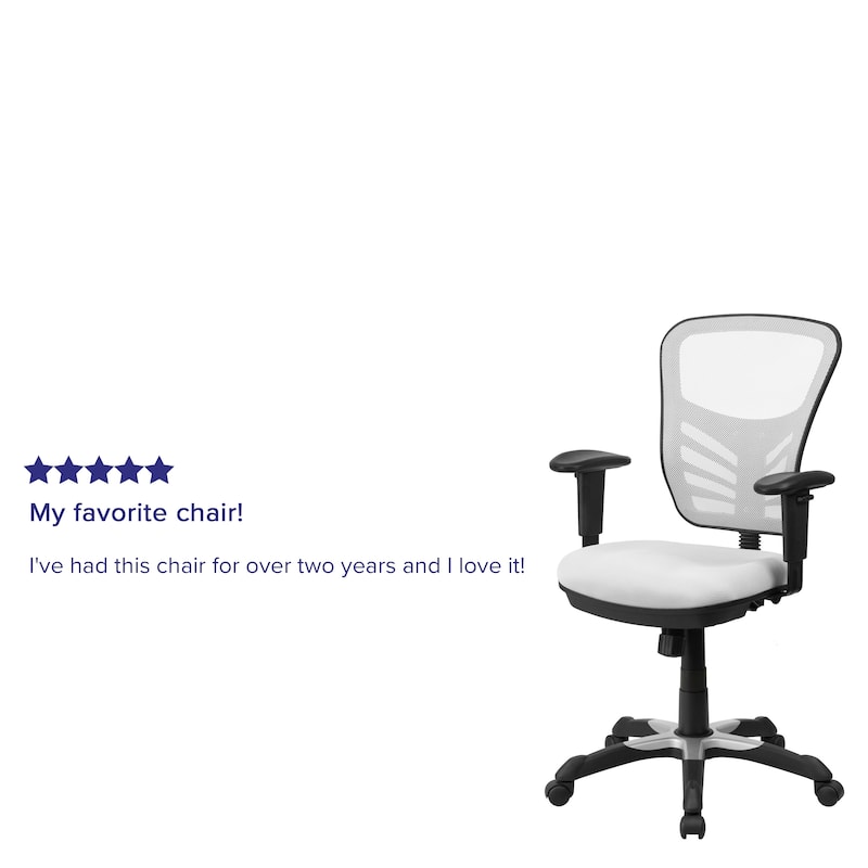 Mid-back Blue Mesh Adjustable Ergonomic Office Chair