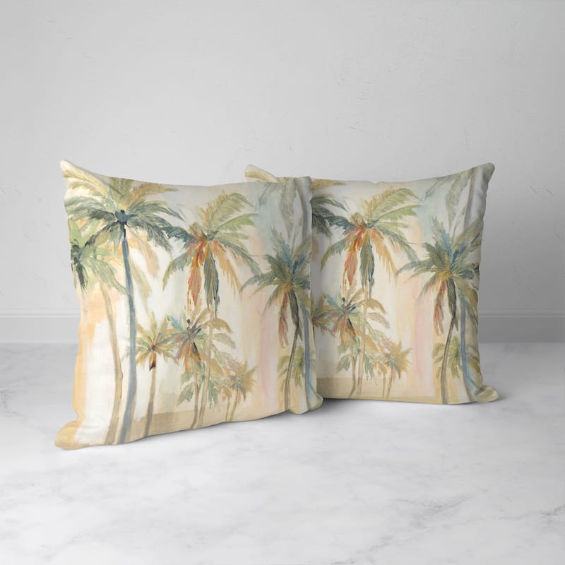 Laural Home The Palms Tropical Indoor Decorative Pillow