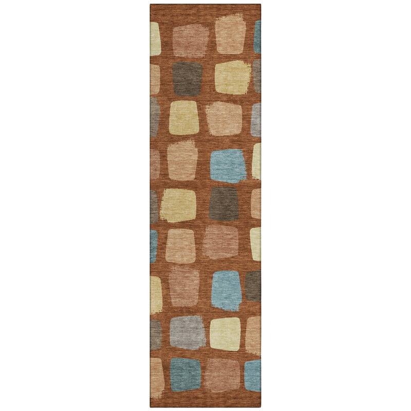 Machine Washable Indoor/ Outdoor Casual Hoppy Chantille Rug