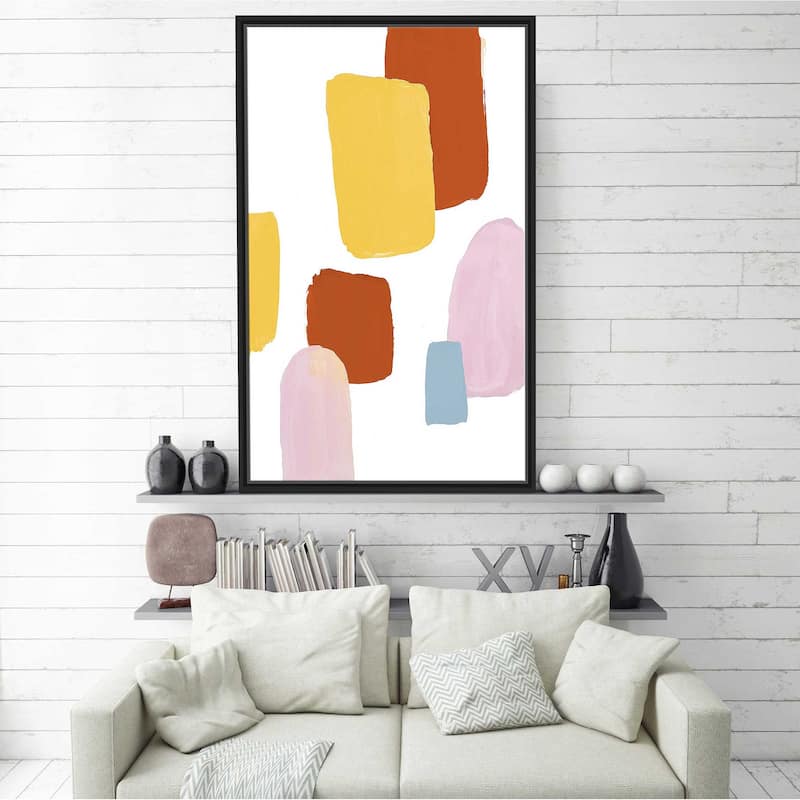 "Floating Shapes II" Print on Floating Canvas