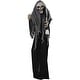 preview thumbnail 9 of 8, Life-Size Animatronic Skeleton Reaper with Lights and Sound, Indoor/Covered Outdoor Halloween Decoration
