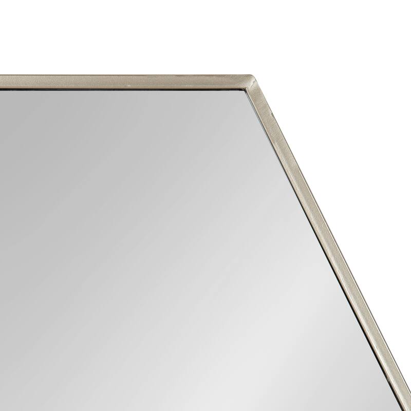 Kate and Laurel McNeer Glam Hexagon Framed Wall Mirror