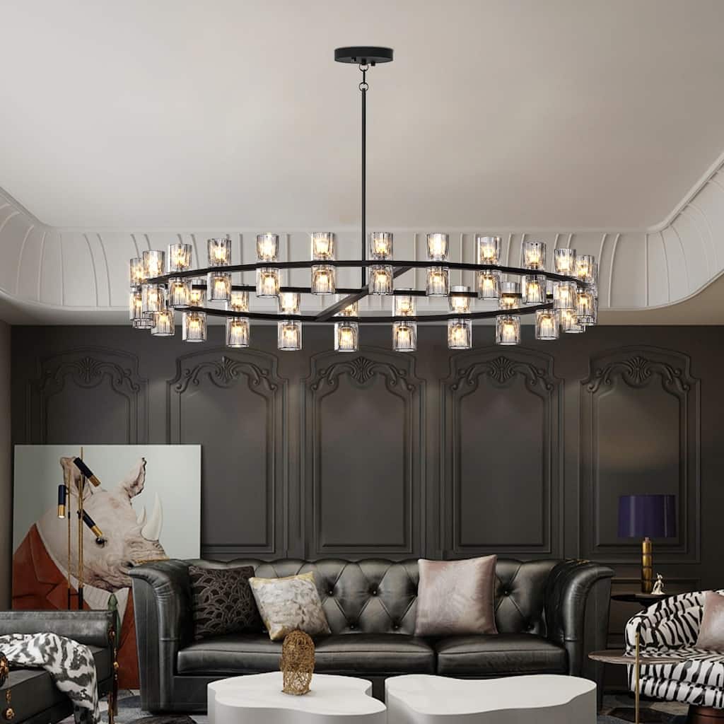 48 Inches Luxury Chandeliers Crystal