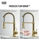 preview thumbnail 90 of 122, VIGO Edison 19" H Single Handle Pull-Down Sprayer Kitchen Faucet Set with Touchless Sensor