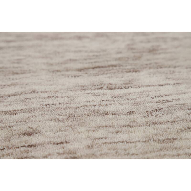 Hand Knotted Oriental 100% Wool Carpet Tribal Stripe Beige & Ivories Gabbeh Area Rug - 5' 9'' X 4' 0''