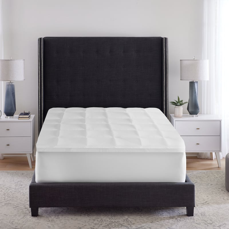 Bodipedic Hybrid 4-Inch Memory Foam and Fiber Mattress Topper