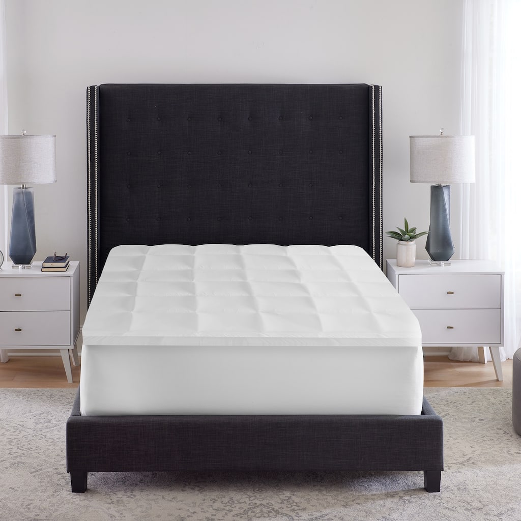 Bodipedic Hybrid 4-Inch Memory Foam and Fiber Mattress Topper
