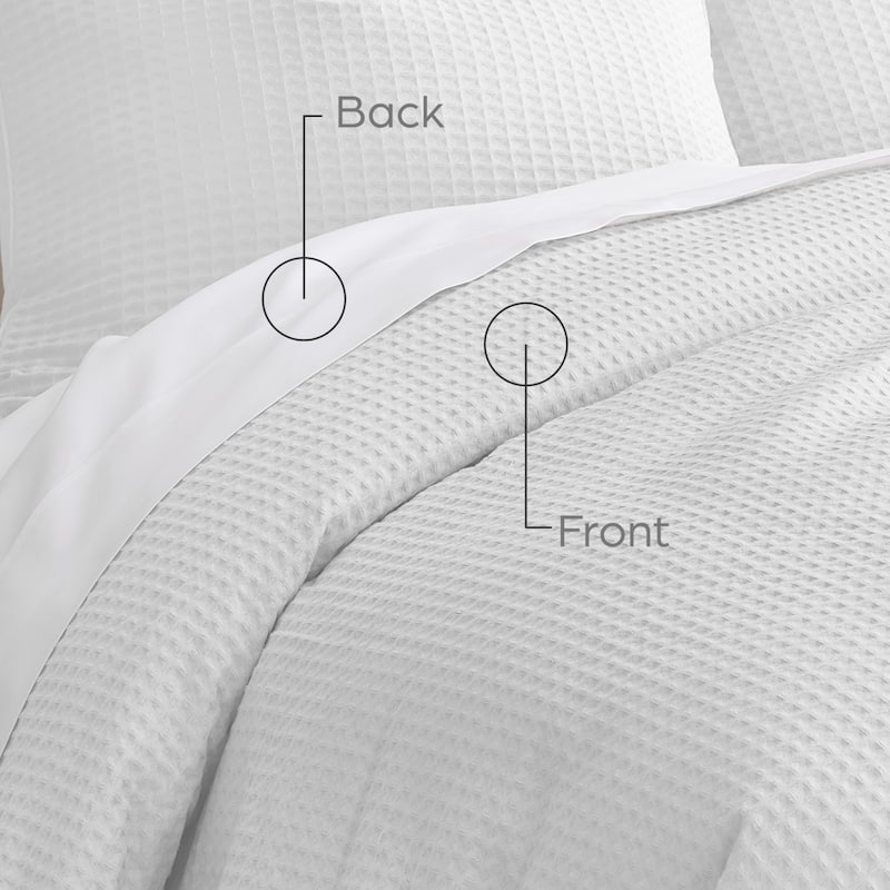 GAIAM® Relax Organic Cotton Waffle 3pc Comforter Set