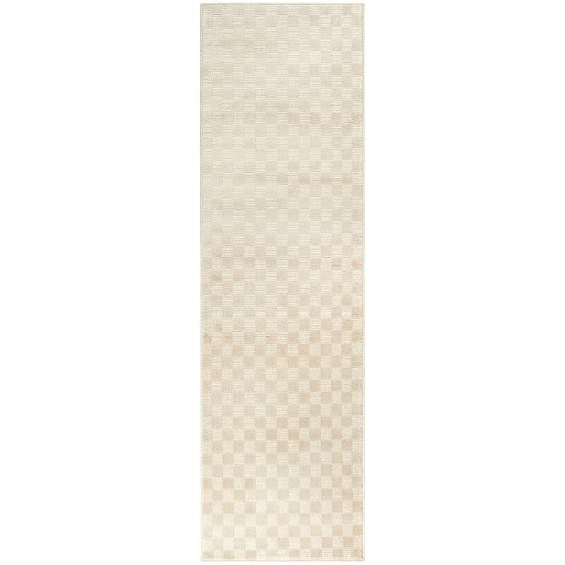 Nourison Serenity Home Indoor only Geometric Area Rug - 2' 2" x 7' 6" - Beige - Runner