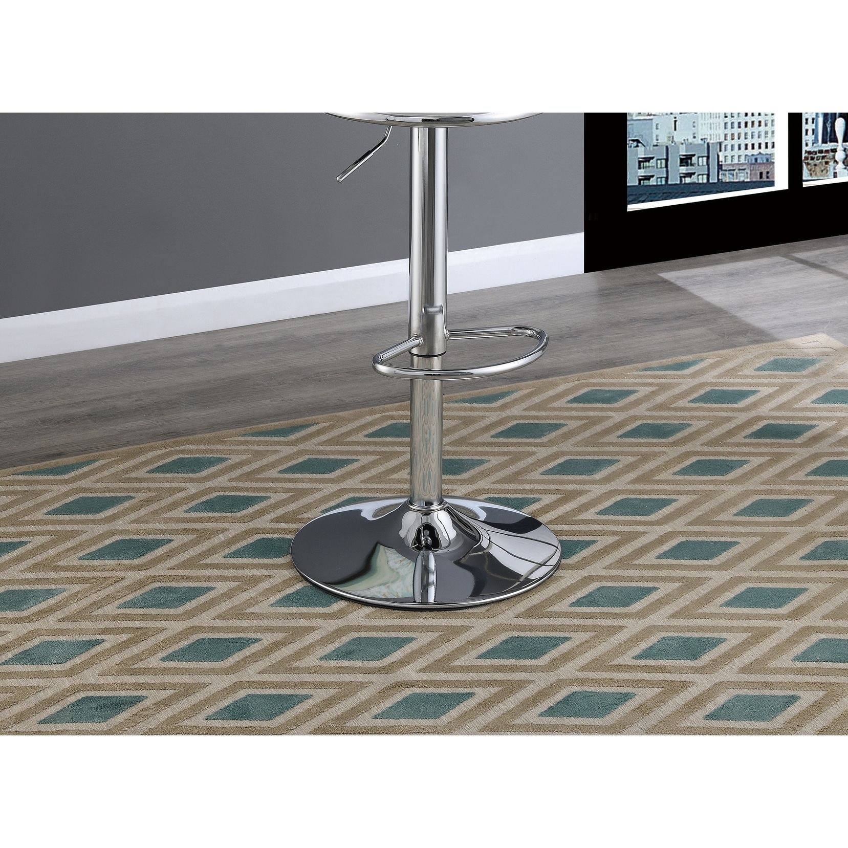 Stylish Adjustable Gas Lift Bar Stools Set of 2 Bed Bath