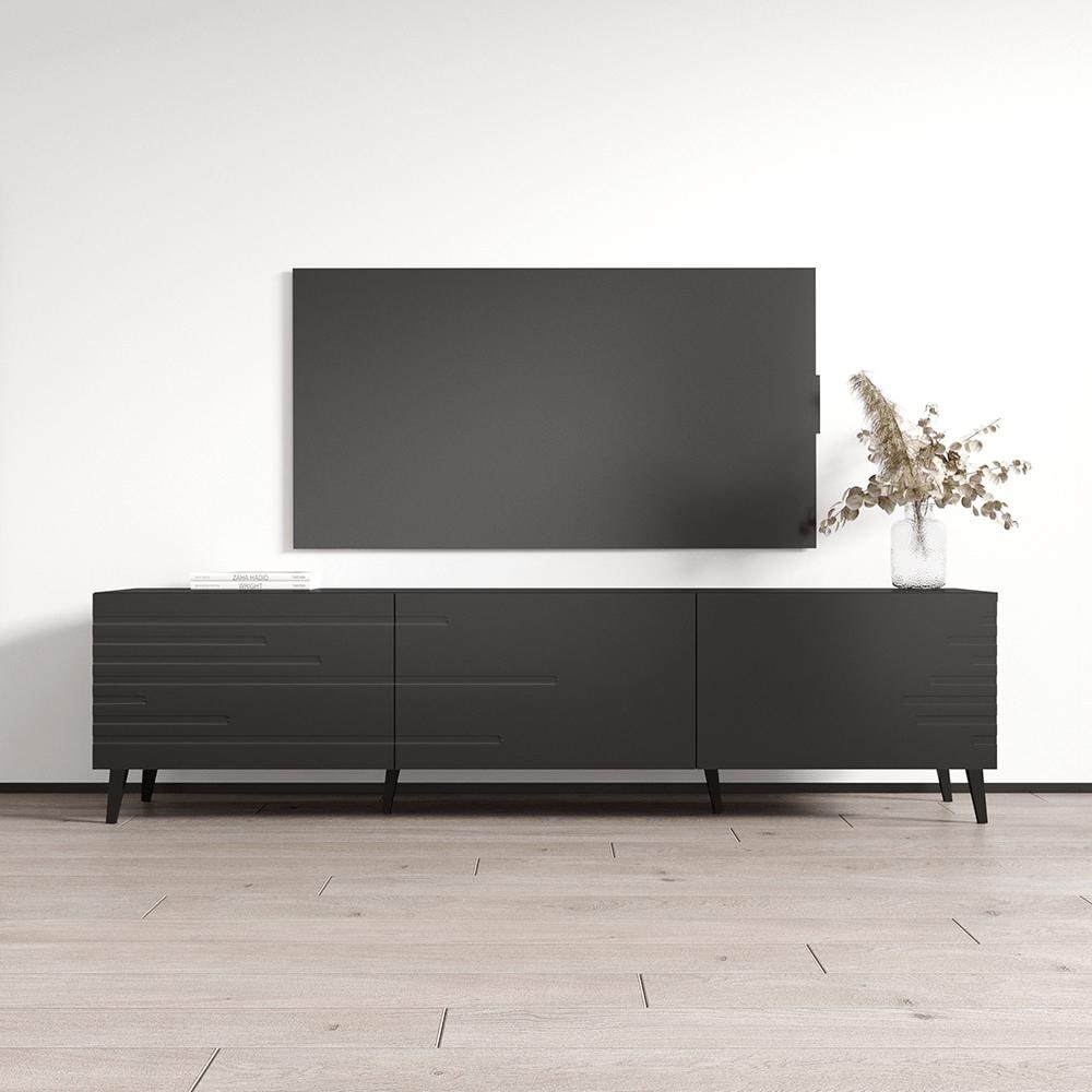 Meble Furniture Nova 3K 73" Modern TV Stand Entertainment Console for up to 80" TVs 73.9"W x 21.2"H x 15.8"D Matte Finish
