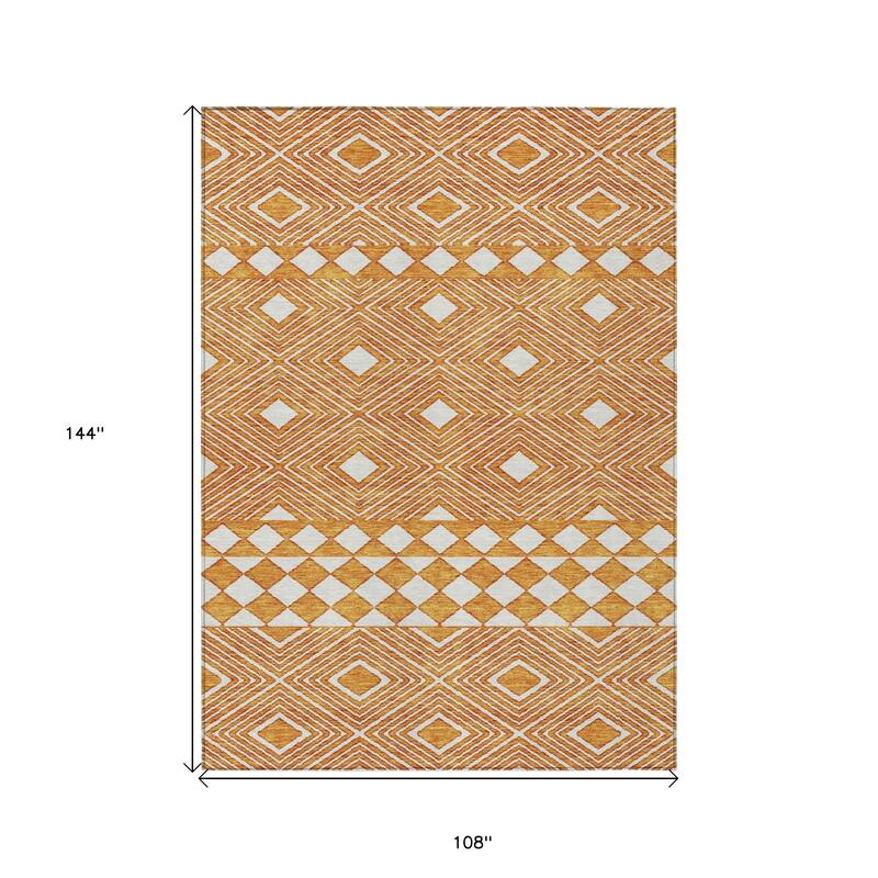 HomeRoots Geometric Transitional Rectangle Outdoor Rug