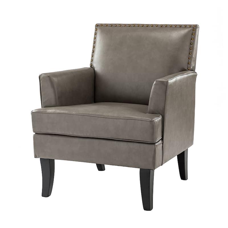 Nileus Contemporary and Classic Polyester Accent Chair with Solid Wooden Legs by HULALA HOME