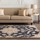 preview thumbnail 1 of 31, Robyn Handmade Transitional Medallion Wool Area Rug 8' x 11' - Black/Brown