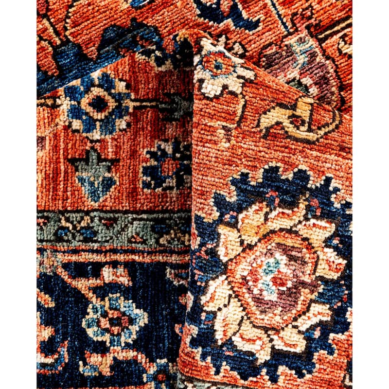 Serapi One-of-a-Kind Hand-Knotted Area Rug - Orange - 4' 3" x 6' 2"