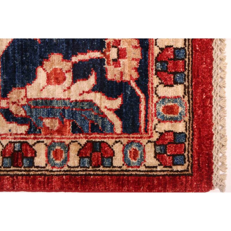 ECARPETGALLERY Hand-knotted Aryana Red Wool Rug - 8'3 x 9'11