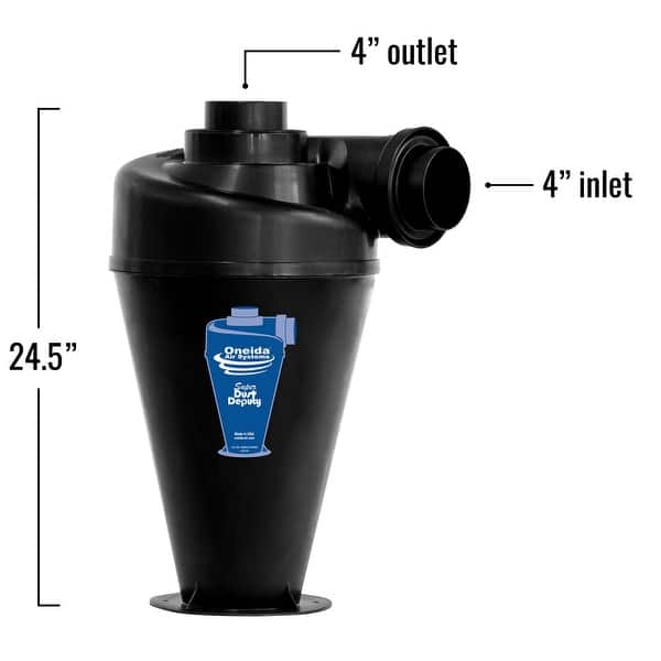 Oneida Air Systems Super Dust Deputy 4/5 Deluxe Cyclone Kit for Dust ...