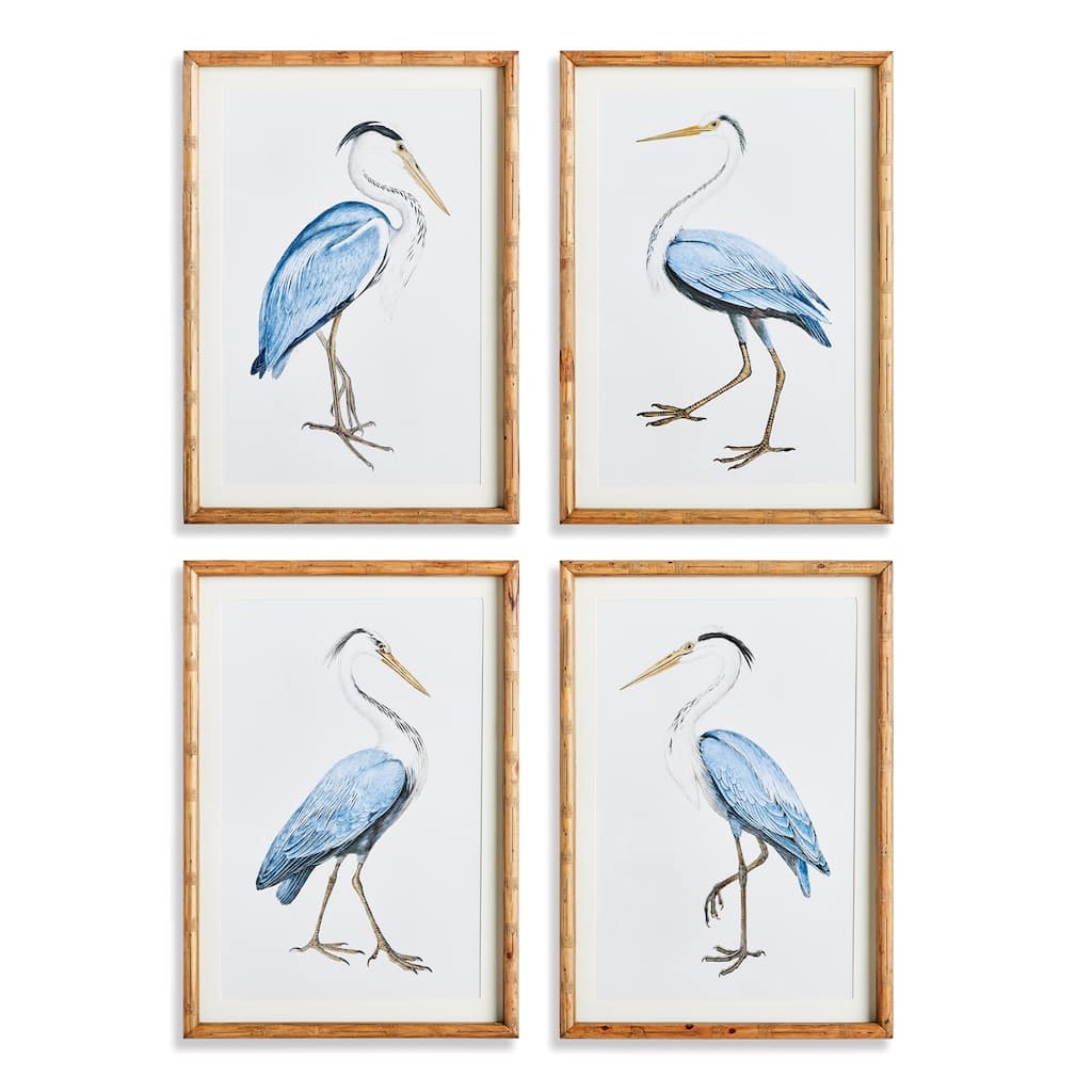 Elegant Blue Heron Coastal Prints