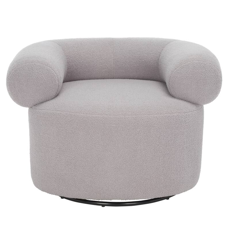 SAFAVIEH Couture Donella Swivel Accent Chair - 37 In. W x 33 In. D x 25 In. H - 37Wx33Dx25H