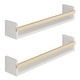 preview thumbnail 5 of 5, Wallniture Florida Wooden Wall Shelves for Kids Room Decor, 24", White, Set of 2