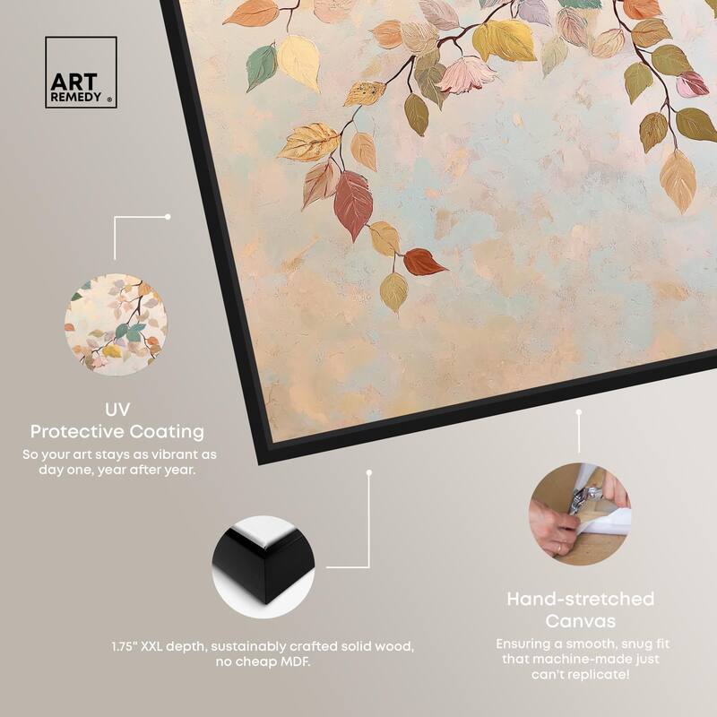 Leaf Swirl Canvas by Art Remedy