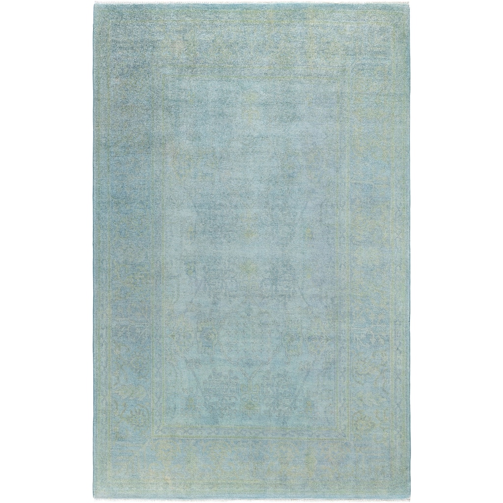 Overdyed One-of-a-Kind Hand-Knotted Area Rug - Gray - 6' 2" x 9' 6"