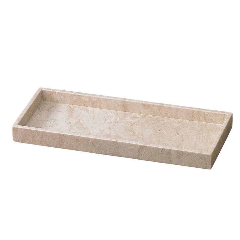 Creative Home Champagne Marble Vanity Tray - Beige