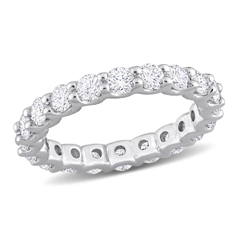2ct TW Lab-Grown Diamond Eternity Band in 14k White Gold