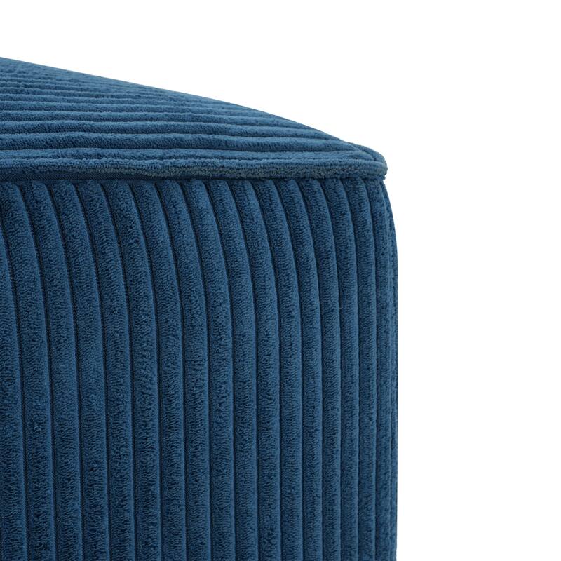 Roomfitters Square Upholstered Ottoman Coffee Table with Modern Low Profile Design