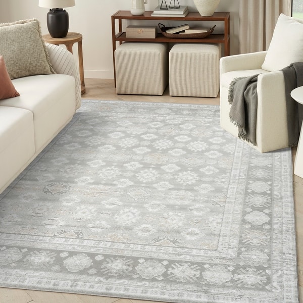 slide 2 of 66, Nourison Dekor Indoor only Persian Area Rug Grey - 7'10" x 9'10"