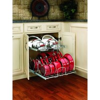 Shop Rev A Shelf 4wtcd 572fl 1 4wtcd Series 24 Two Tier Cutlery