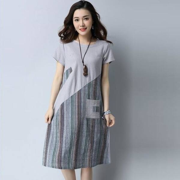 Shop N Xinzhe Cotton And Linen Dress Women 2017 Summer Vintage