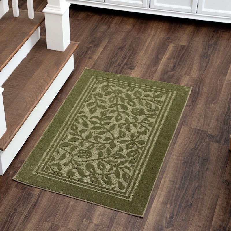 Mohawk Home Wellington Botanical Machine Washable Area Rug